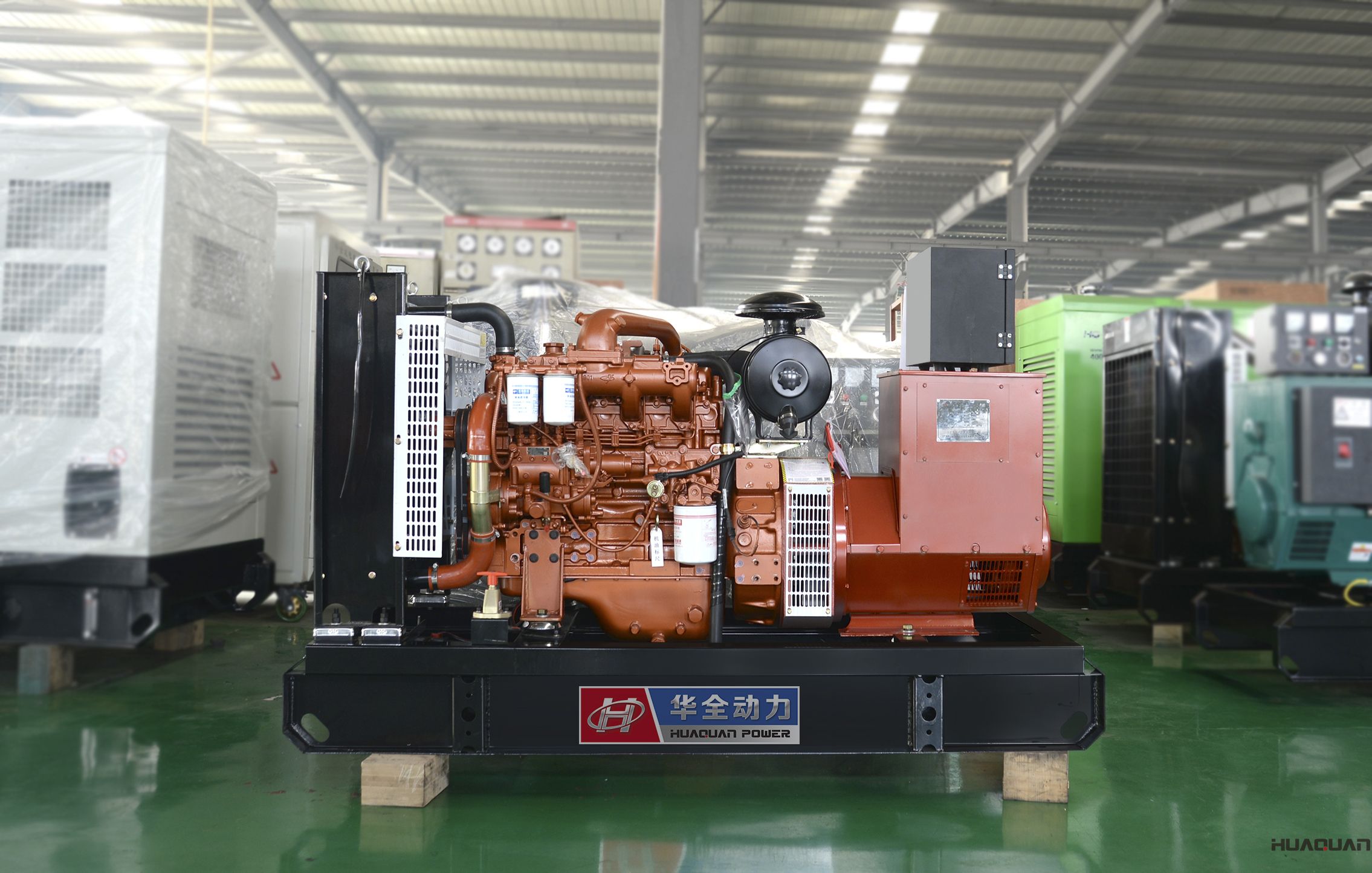 2018年4月17日華全動力50kw標配柴油發電機組發往山東泰安