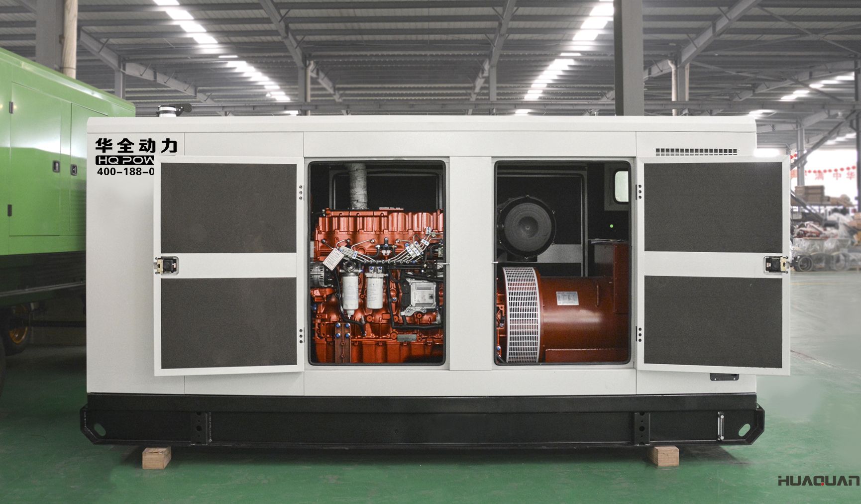 華全動力300kw靜音箱發(fā)電機組于2018年4月23日發(fā)往濟(jì)南