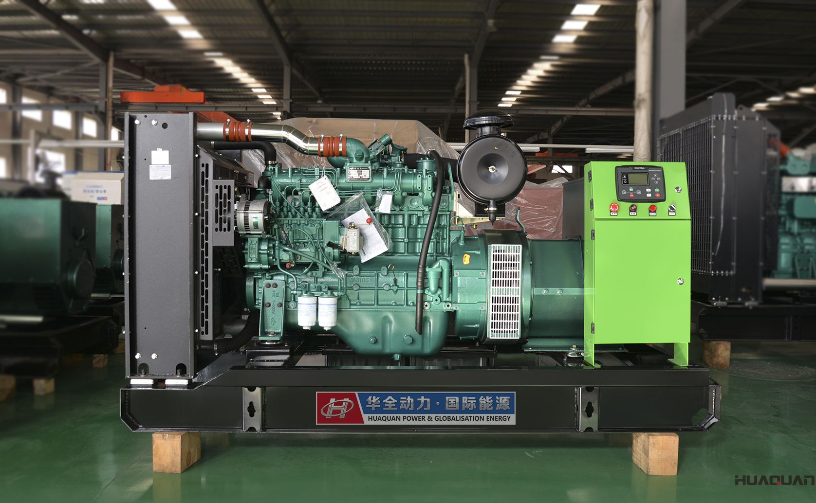 2018年4月2日華全動力140kw立柜四保護(hù)發(fā)電機(jī)組發(fā)往浙江