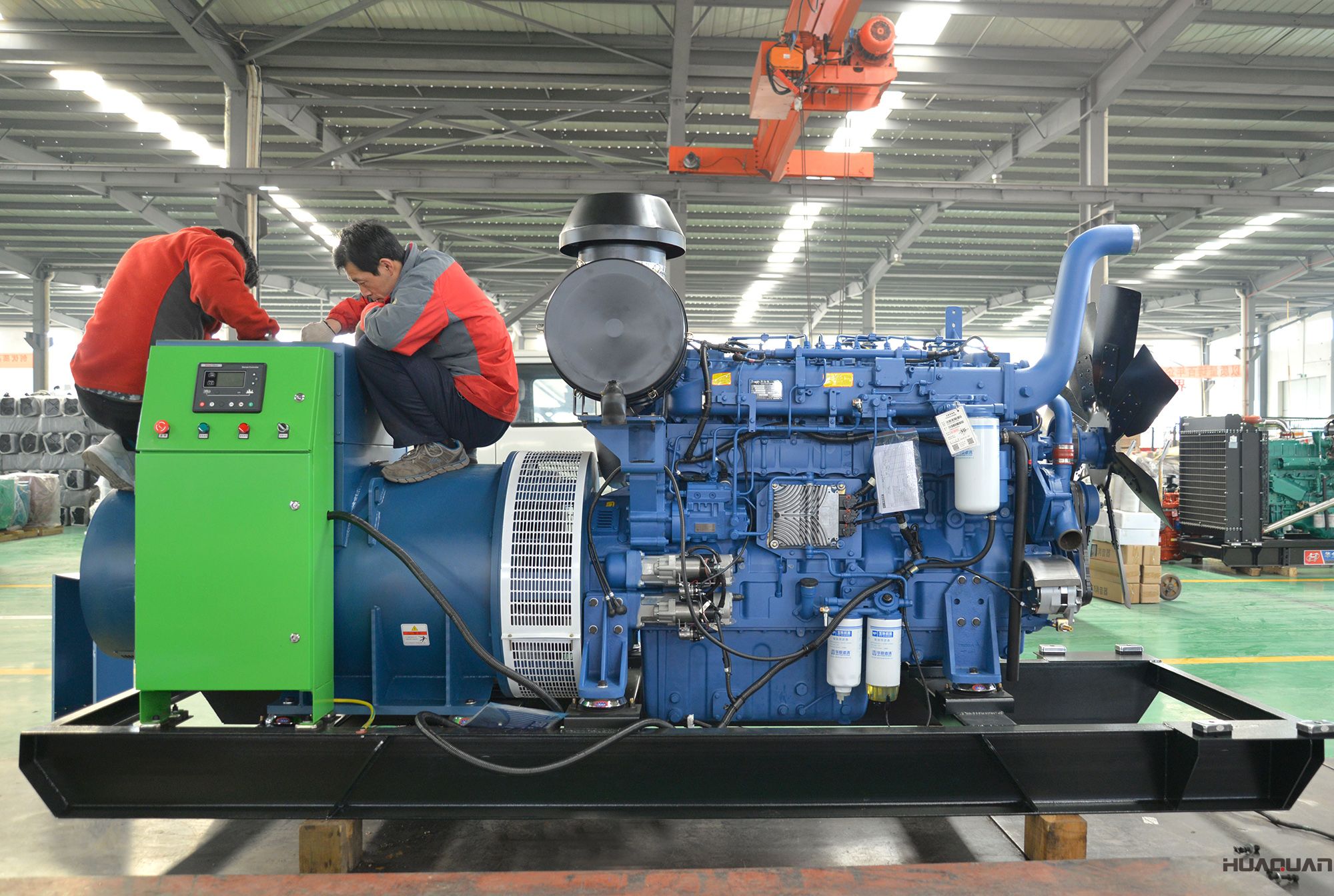 華全動力600kw立柜自啟動發(fā)電機(jī)組于2018年4月10日發(fā)往東營