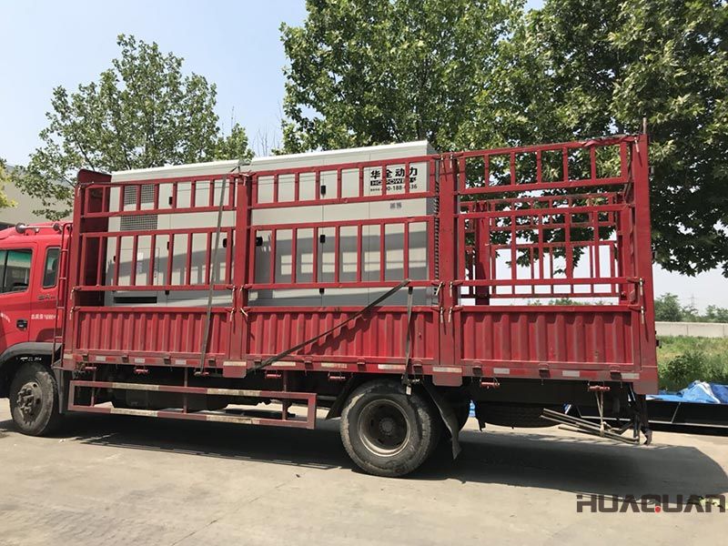 6.12號，一臺HQYC500GF靜音箱柴油發(fā)電機組發(fā)往河北省廊坊市