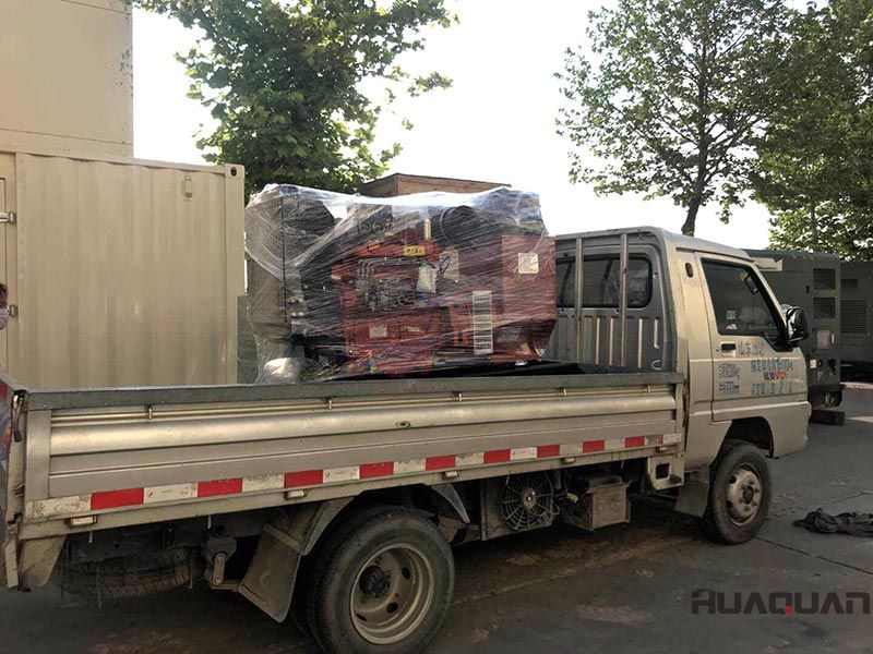 牟先生的HQ40GF標(biāo)配柴油發(fā)電機(jī)組發(fā)往吉林省長春市，6.14號