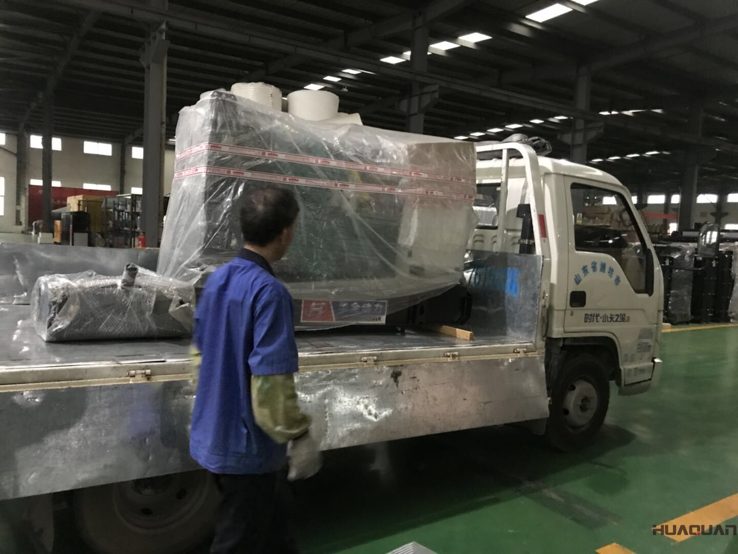 8月6日，一臺40kw標(biāo)配柴油發(fā)電機(jī)組從華全動力成功發(fā)往山東