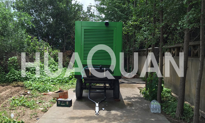 山東濟南市道路施工350kW移動式發(fā)電機組電站項目